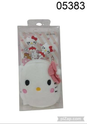 Imagen de AURICULAR CON ESTUCHE DE PELUCHE HELLO KITTY 3.26